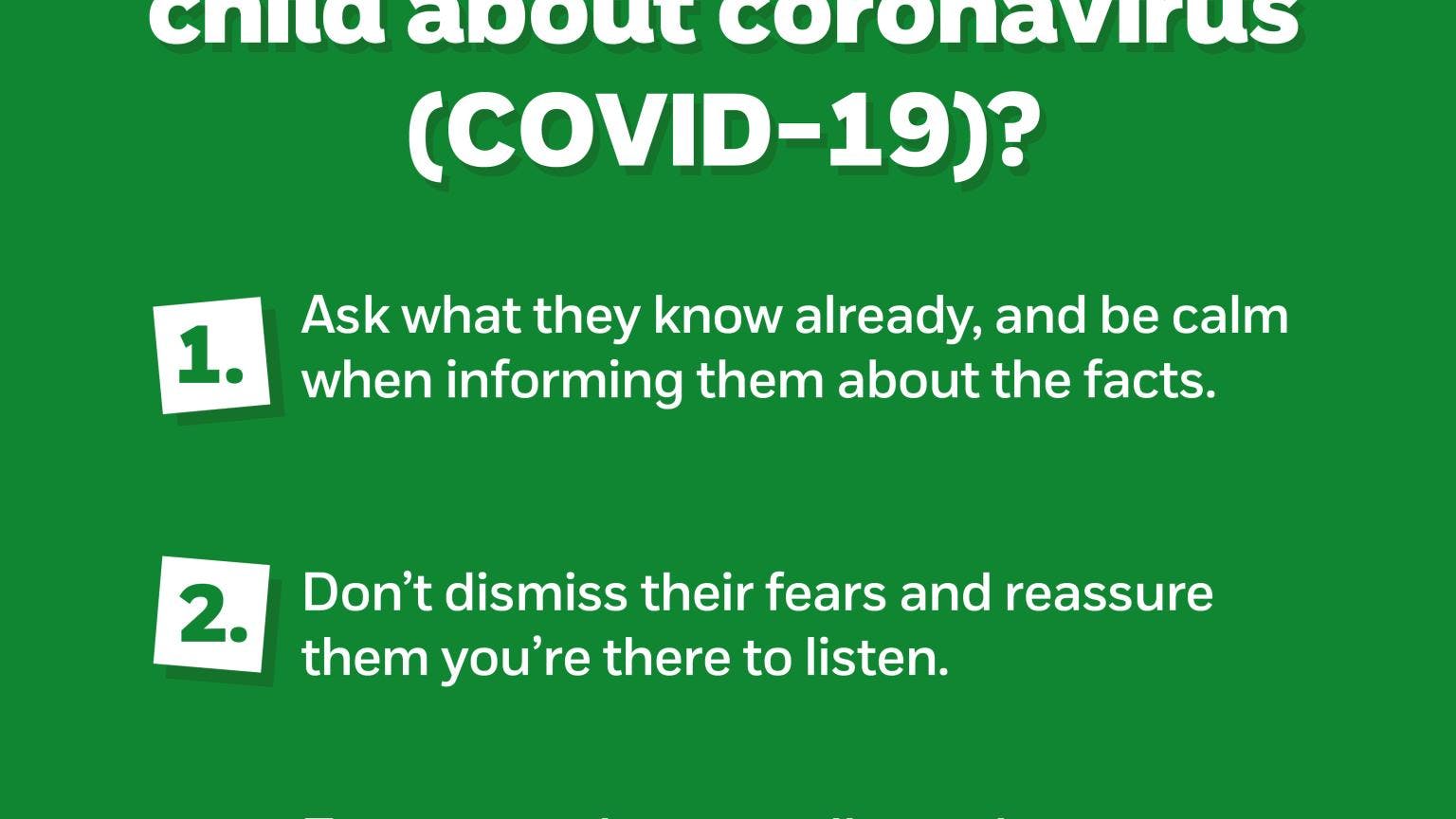 Advice for Helping Children During the Coronavirus Pandemic