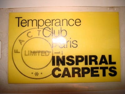 TEMPERANCE CLUB PARIS INSPIRAL CARPETS 30_11_89