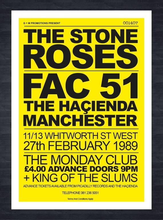 Fac 51 The Hacienda | THE STONE ROSES & KING OF THE SLUMS 27_02_89