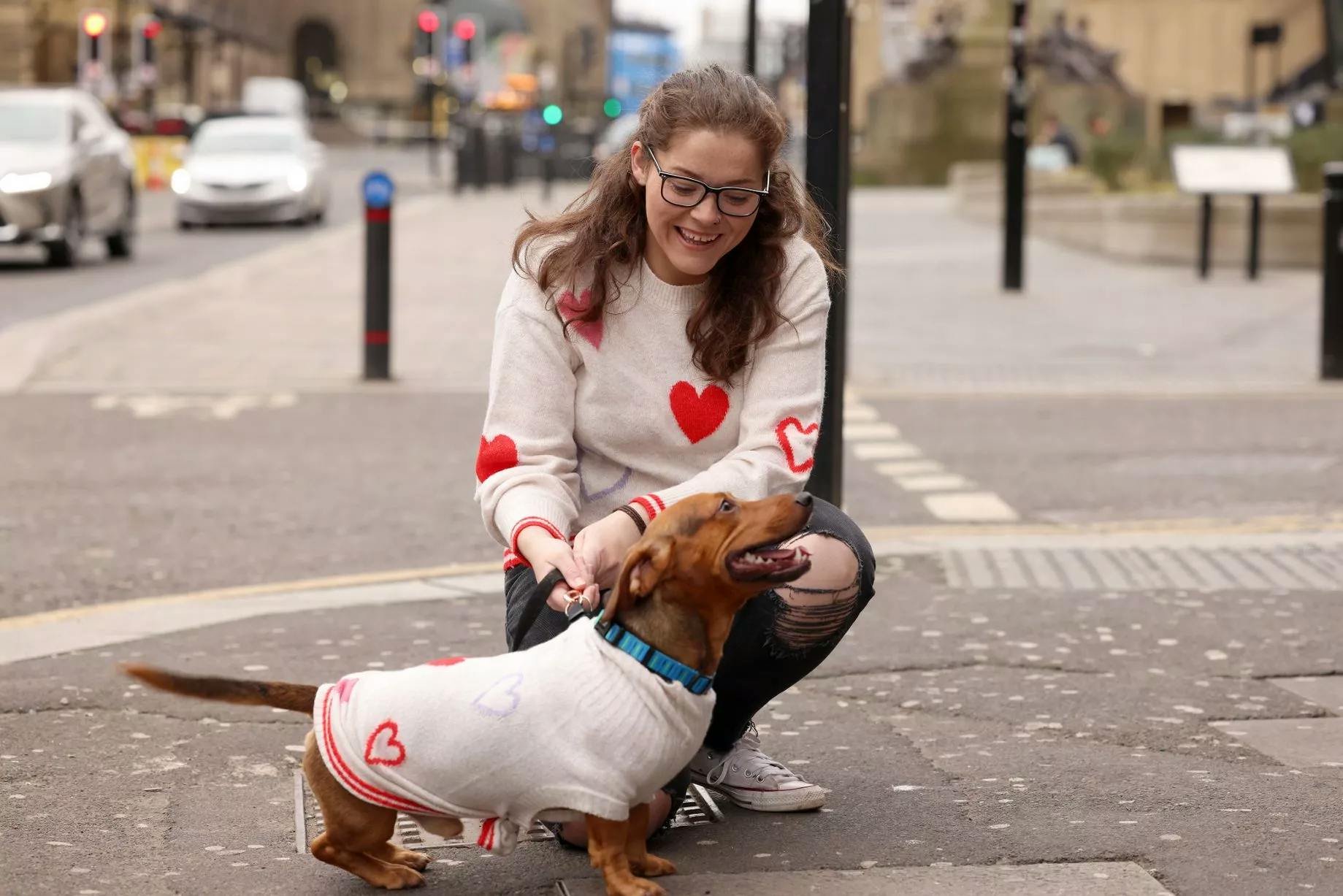 Love in the air at Valentine’s event in Newcastle as dogs descend on Pup Up Cafe