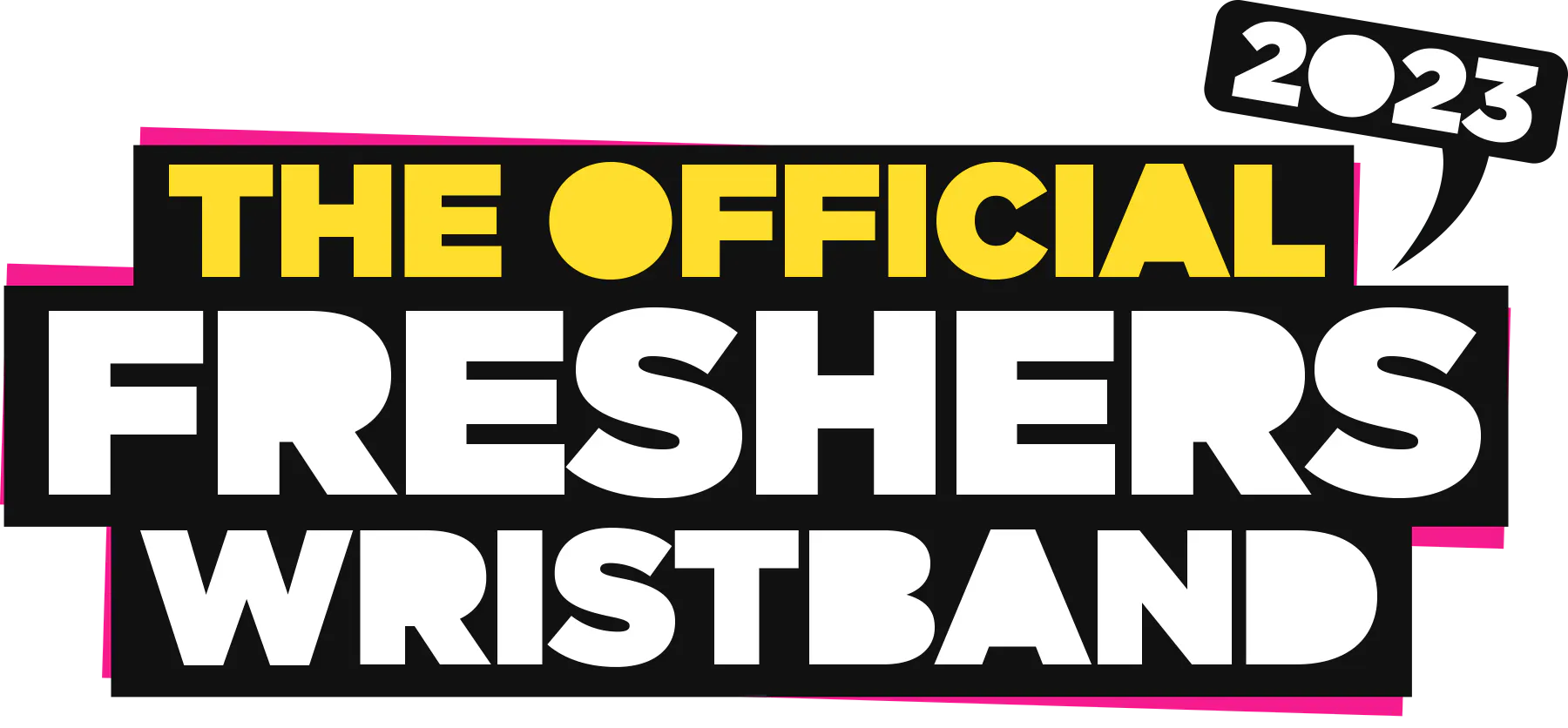 Official Freshers Wristband Logo