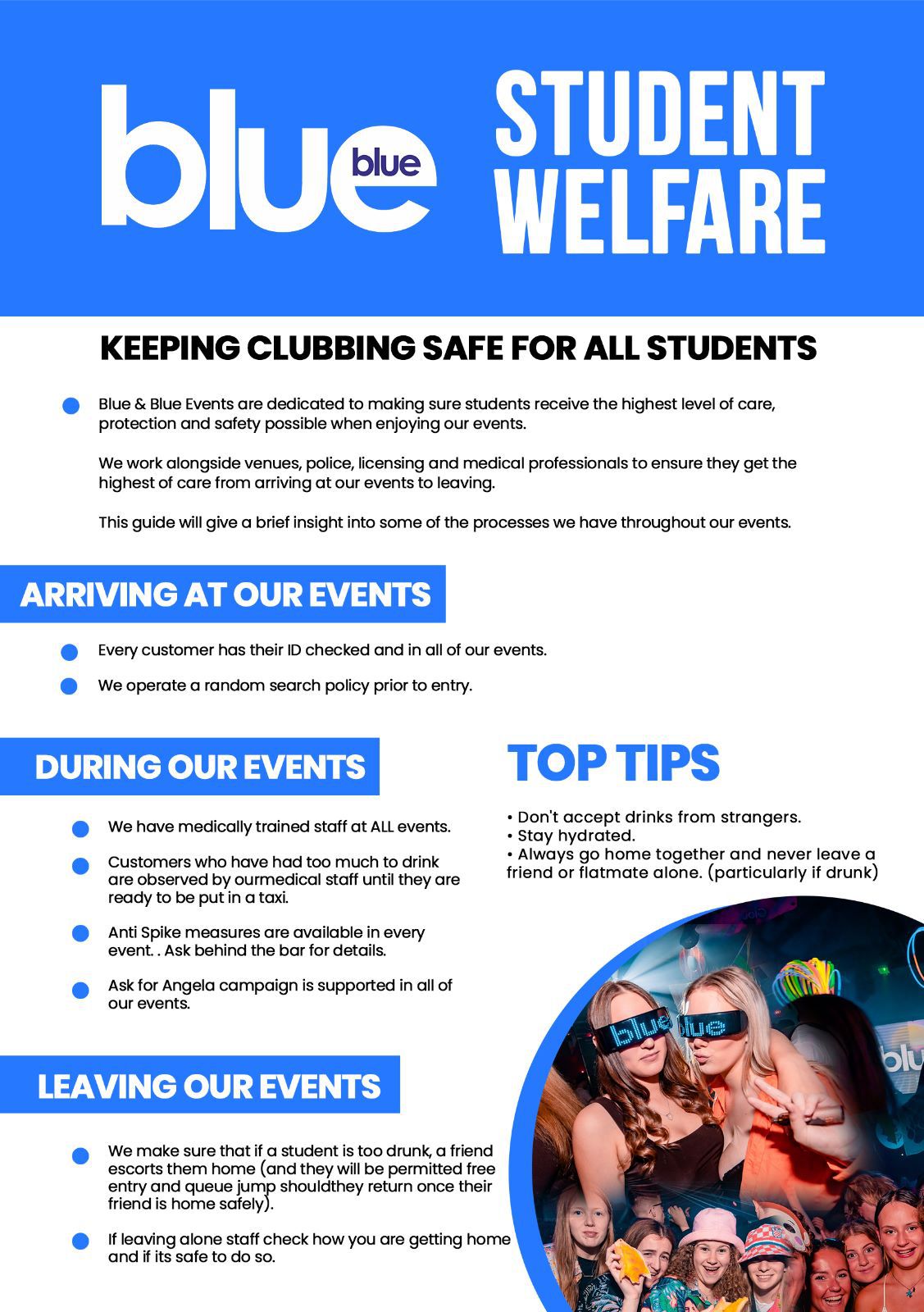 Student Safety | Blue and Blue