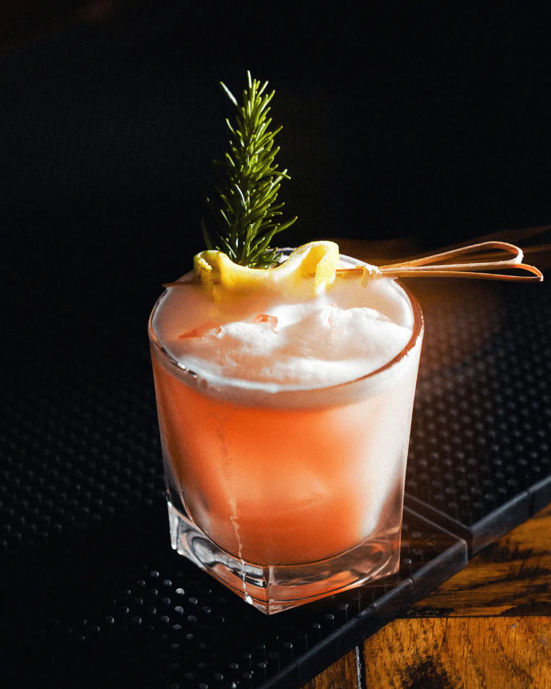 Rhubarb & Ginger Sour at Bealim House