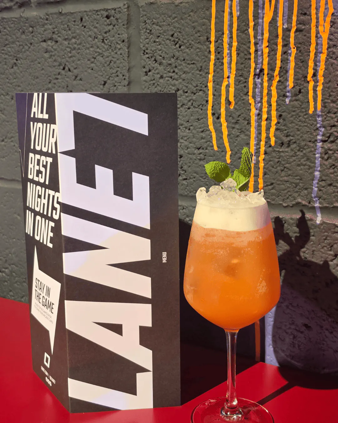 Blood Orange Mai Tai at Lane7