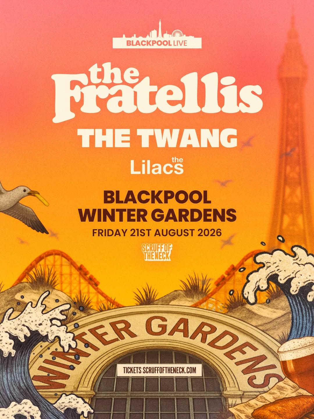 洋楽 BOTTOM LINE,MIDNIGHT FLYER,DAVID FOSTER Scruff of the Neck | JUST ANNOUNCED: THE FRATELLIS AT BLACKPOOL