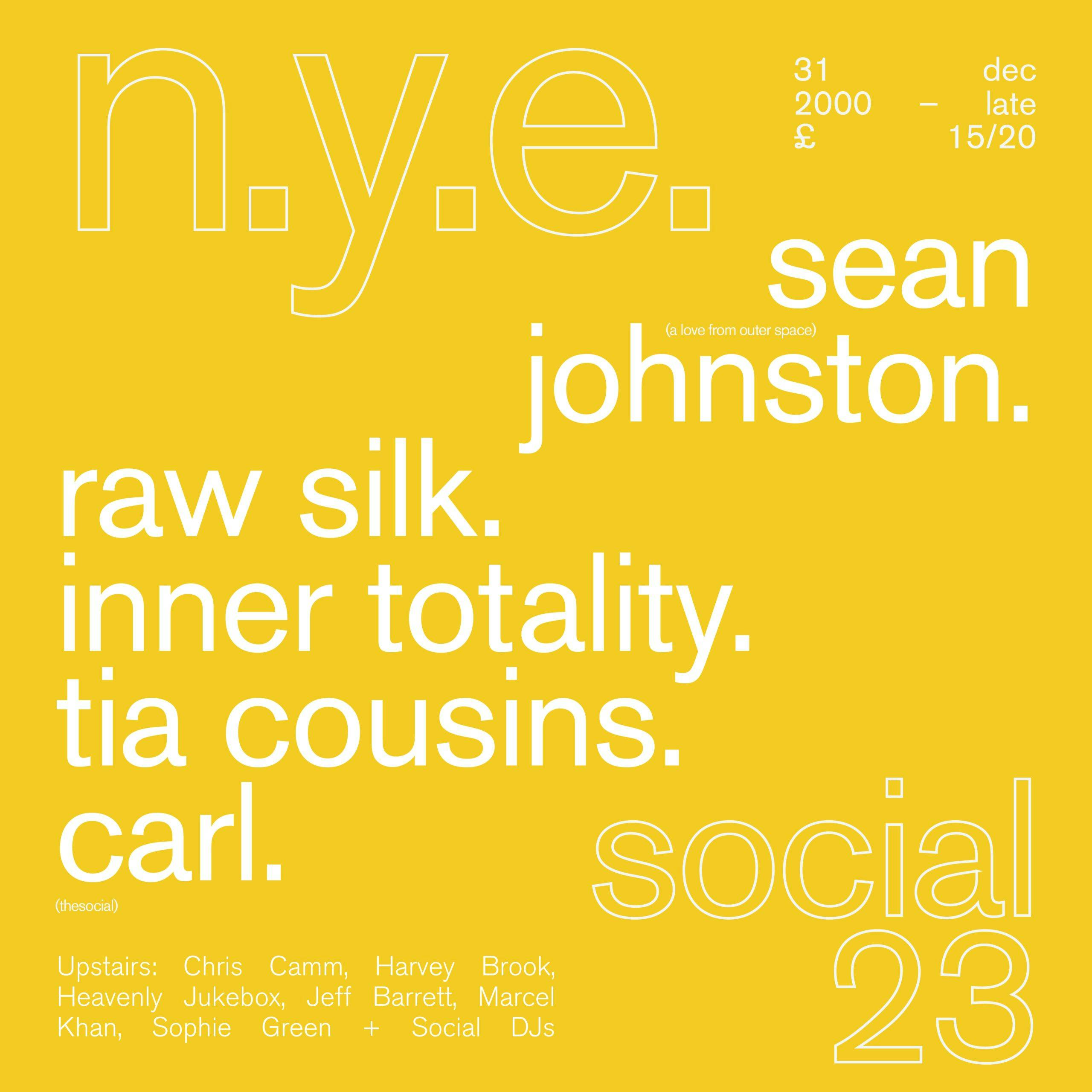 NYE SOCIAL 23 – CANCELLED