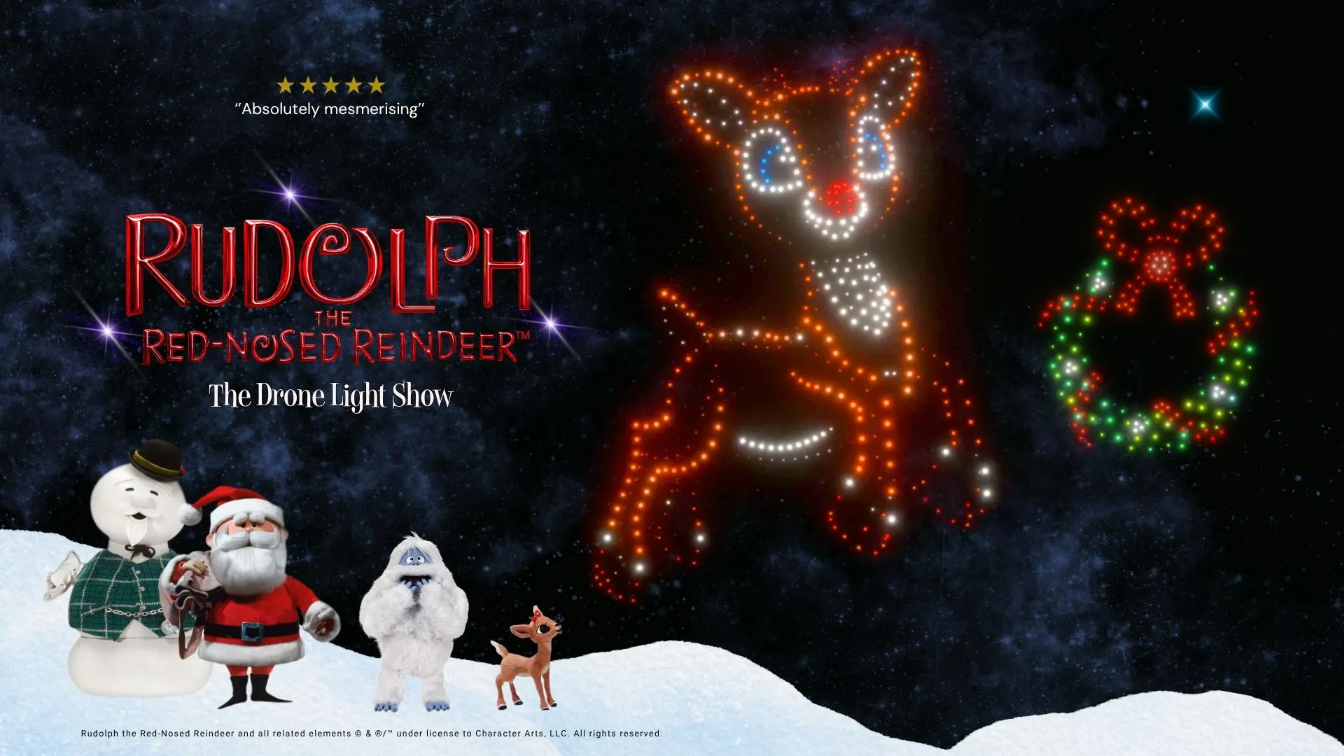 Rudolph drone light show