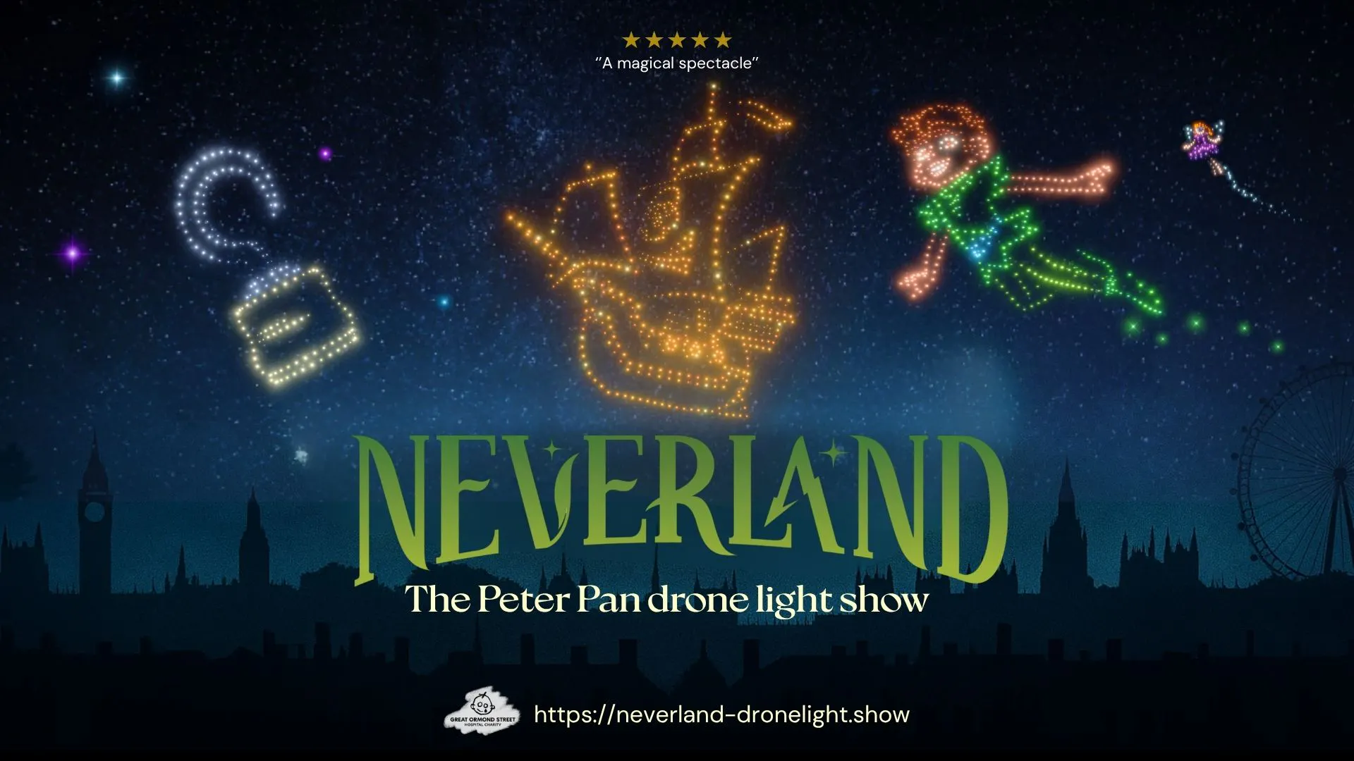 Neverland drone light show