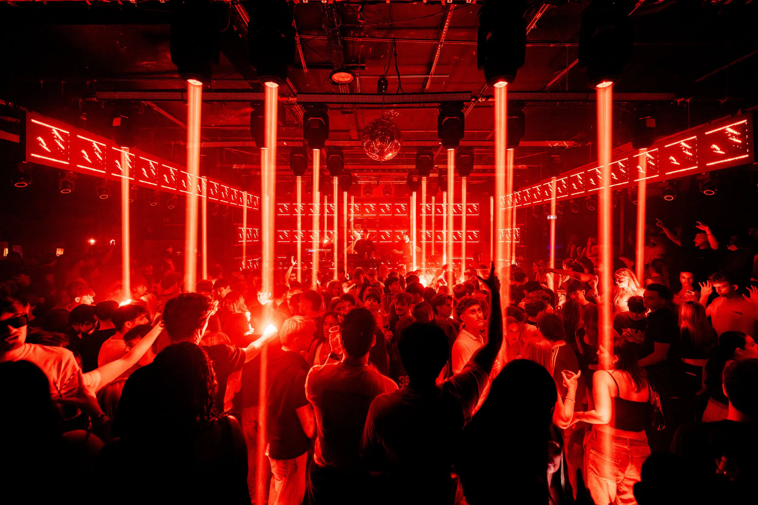 Main room blue light scene
