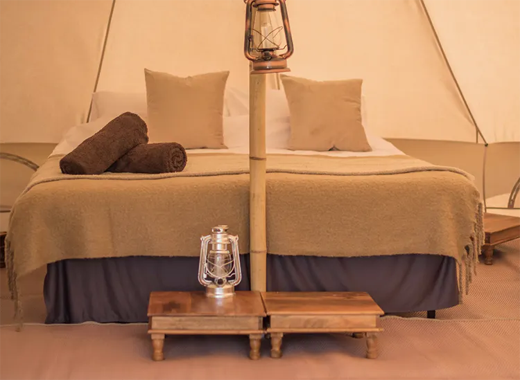 Deluxe Bell Tent interior