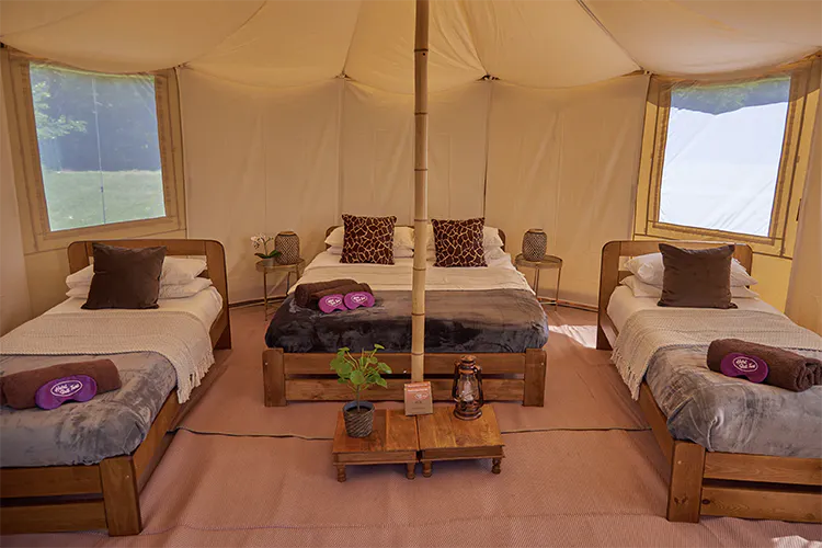Luxury Yurt interior