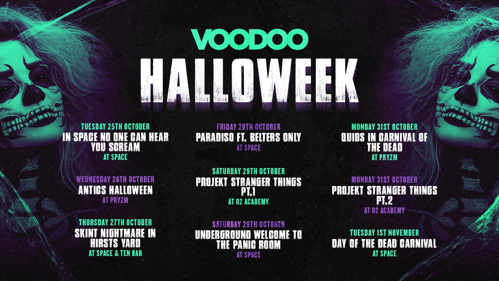 The Voodoo Halloweek! 👻 – TICKETS WILL SELL OUT!