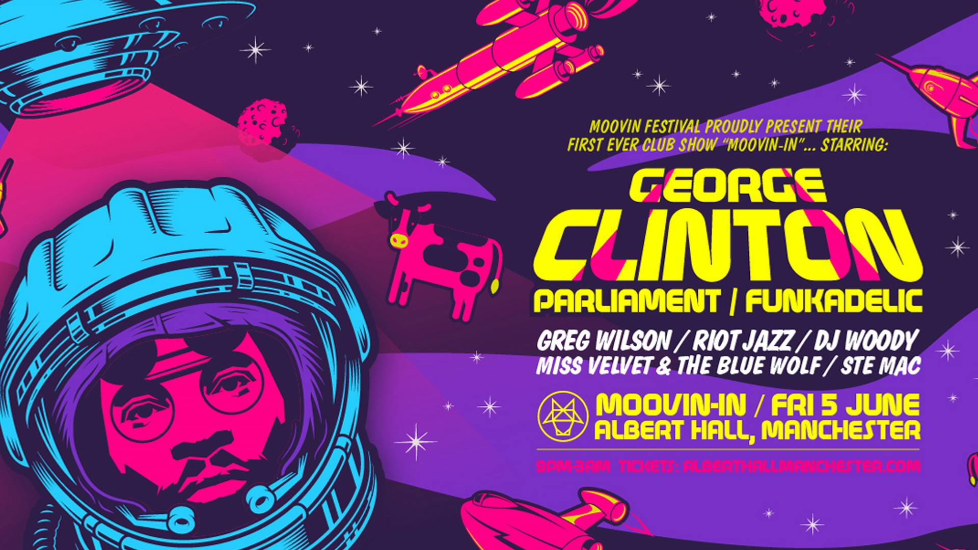 Rescheduled – Moovin In Starring: George Clinton