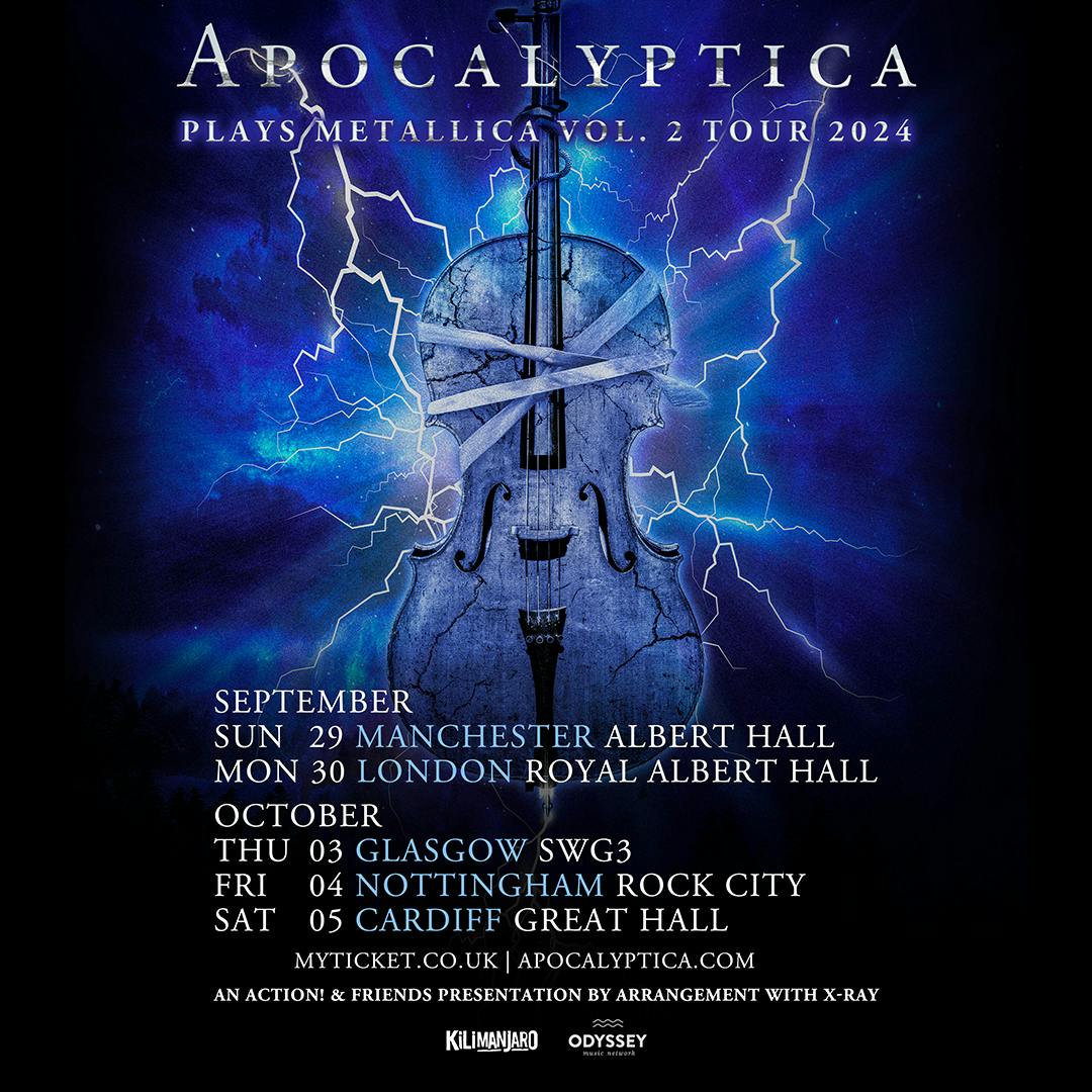 Action! Presents Apocalyptica Plays Metallica Vol. 2 Tour 2024 - Albert  Hall Manchester