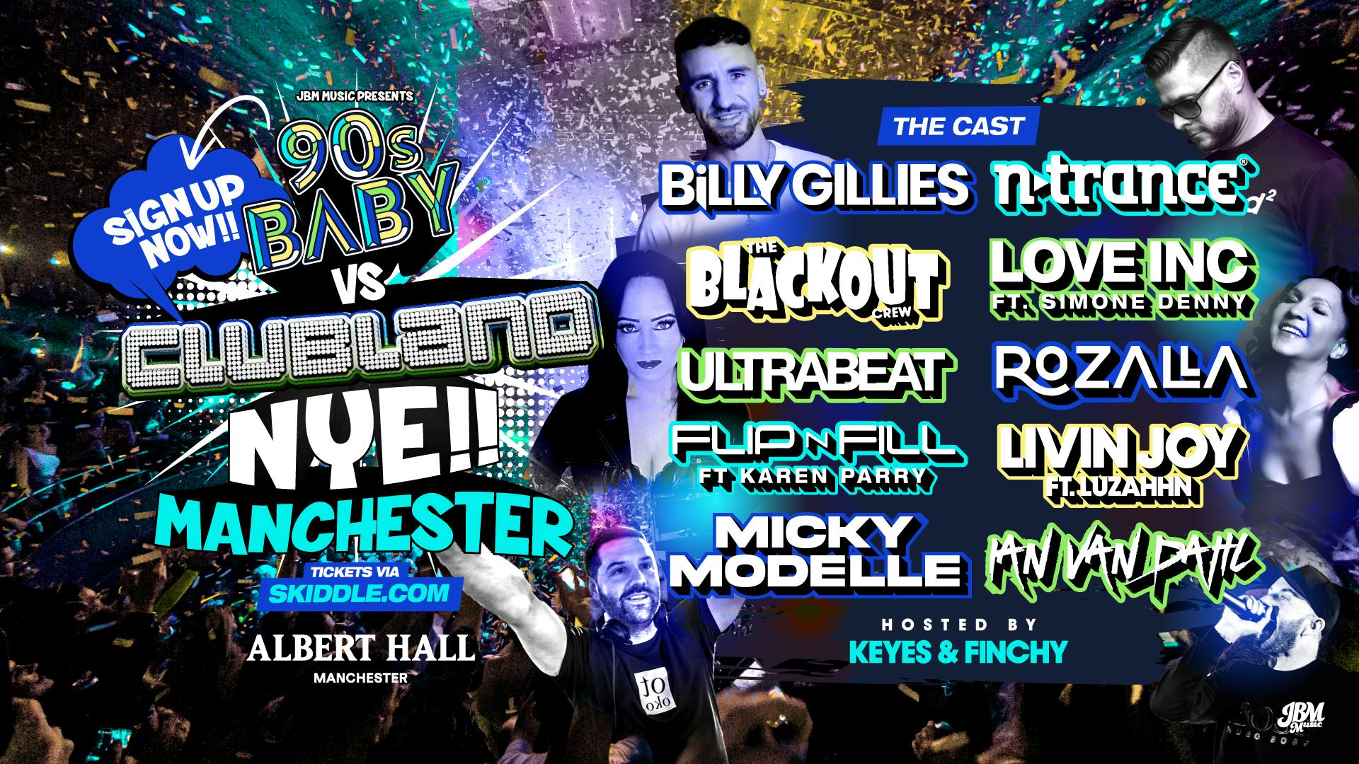NYE: 90s Baby Vs Clubland