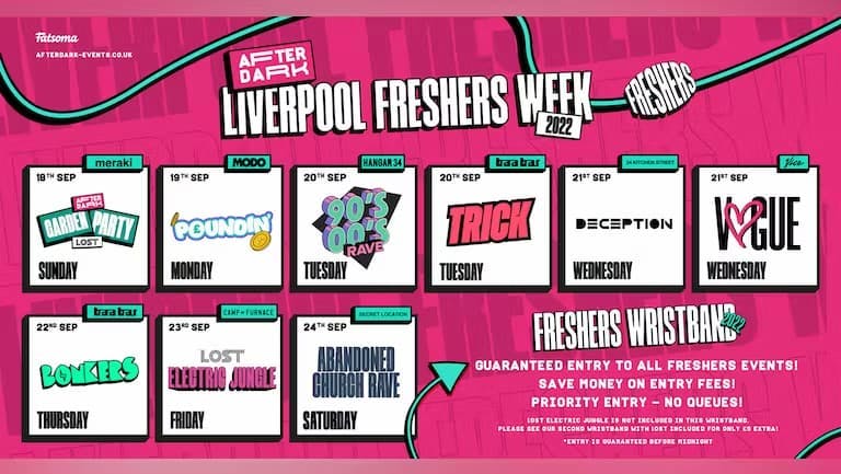 Liverpool Freshers Week 2022