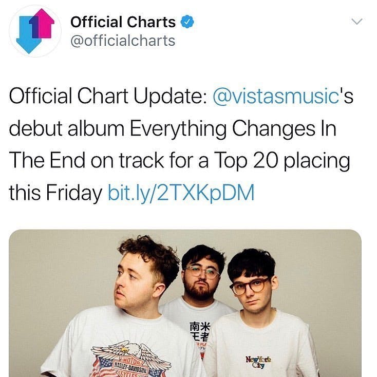 VISTAS ALBUM CHART SUCCESS